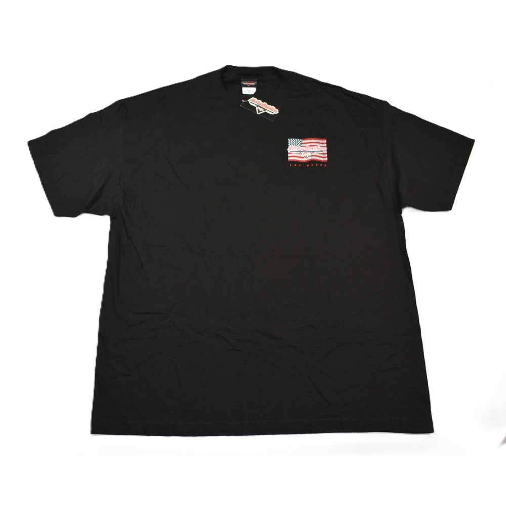 NWT Harley-Davidson Cafe Las Vegas T-Shirt Mens 2XL Worlds Heaviest Flag NWT - Picture 1 of 9